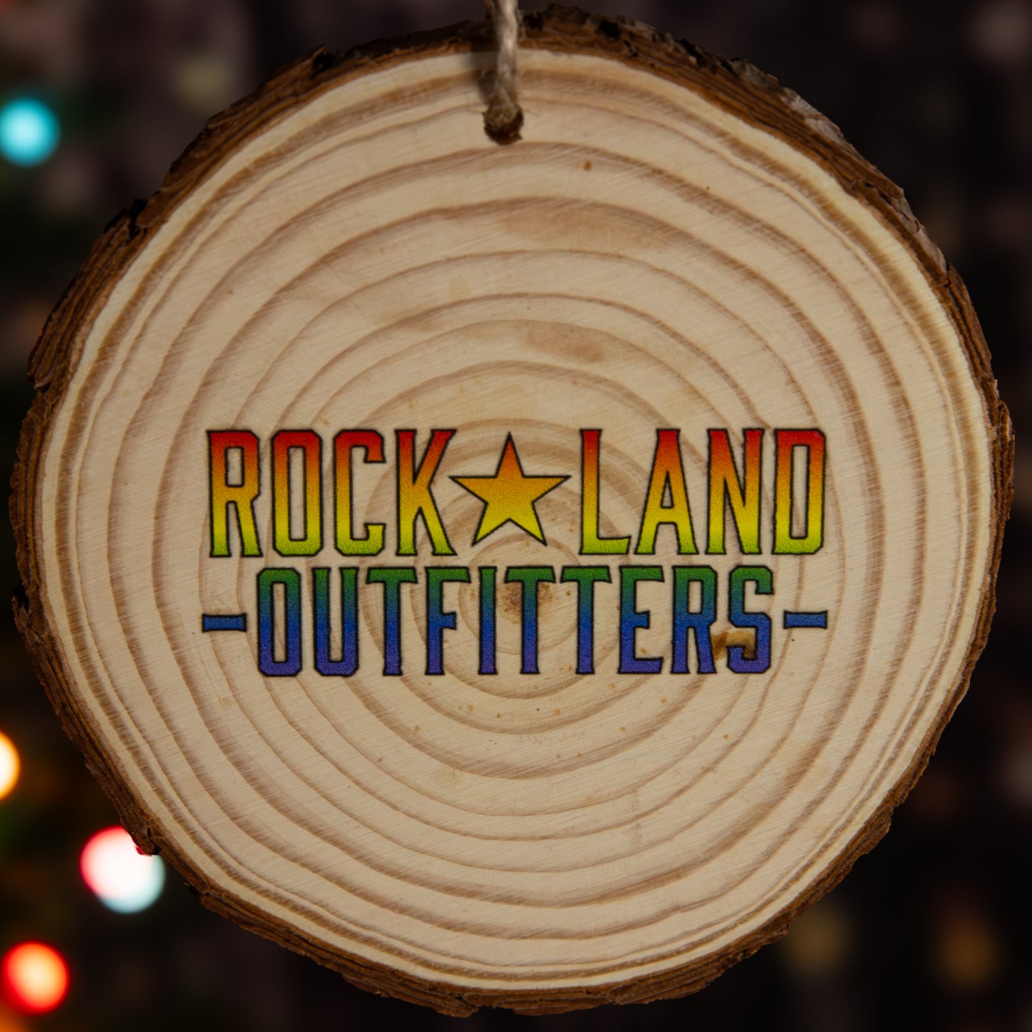 "Slay Santa" Wood Slice Ornament