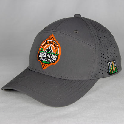 Rock Land Outfitters PVC Patch On A 7 Panel Gray Water Repellent Hat