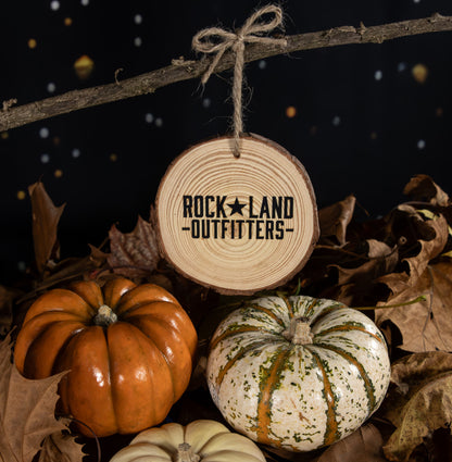 Forever October Wood Slice Ornament
