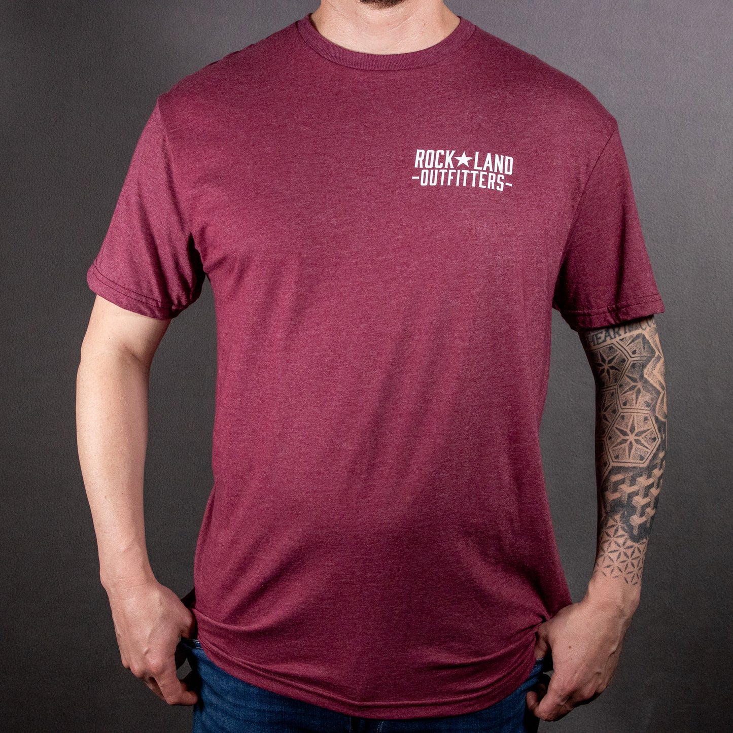 Maroon Rock Land Outfitters Logo SoftStyle, Short Sleeve T-Shirt