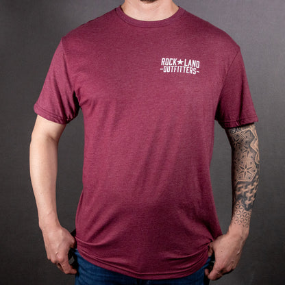 Maroon Rock Land Outfitters Logo SoftStyle, Short Sleeve T-Shirt