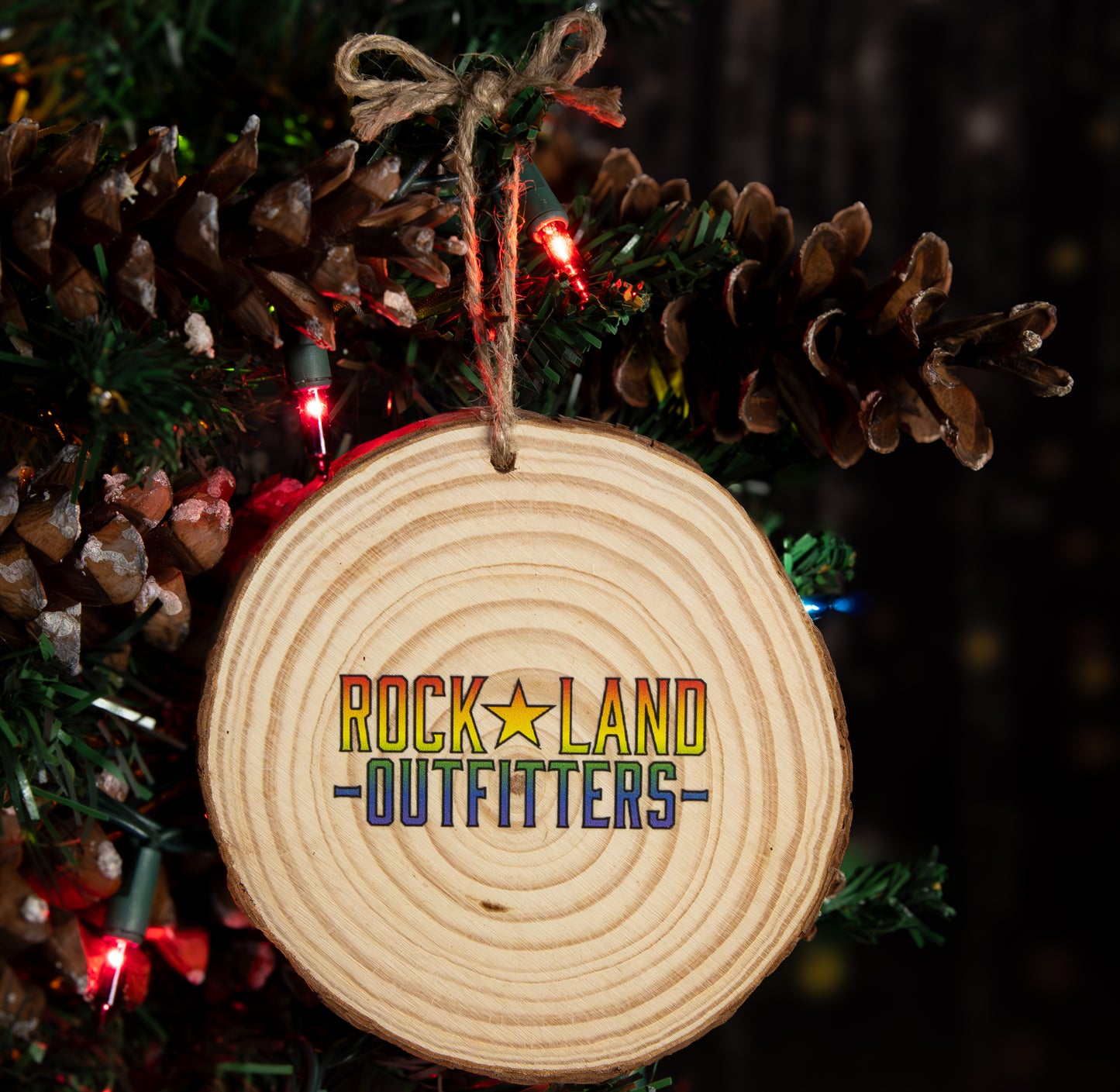 "Slay Santa" Wood Slice Ornament