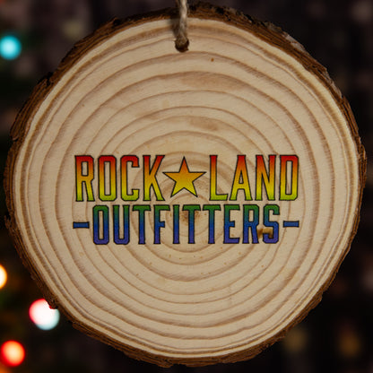 "Slay Santa" Wood Slice Ornament